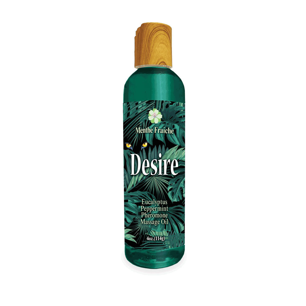 Desire Pheromone Massage Oil - Eucalyptus & Peppermint Scented Pheromone Massage Oil - 118 ml Little Genie